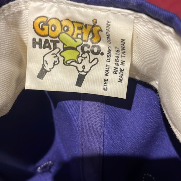 Vintage 90s Disneyland Rainbow Snapback Hat Purple Cap - Picture 3 of 4